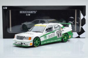 Mercedes 190E 2.5-16 W201 EVO 2 Debis #88 B. Schneider Team Zackspeed DTM 1991 Minichamps 1:18 155913688 Metal — billede 6 af 6
