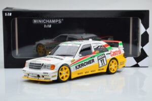 Mercedes 190E 2.5-16 W201 EVO 2 Karcher #11 J. Laffite Team Maas-Schons DTM 1992 Minichamps 1:18 155923611 Metal — billede 6 af 6