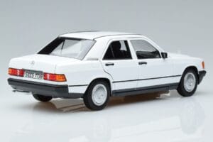 Mercedes 190 E W201 Hvid Norev 1:18 183820 Metal — billede 3 af 7