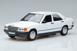 Mercedes 190 E W201 Hvid Norev 1:18 183820 Metal