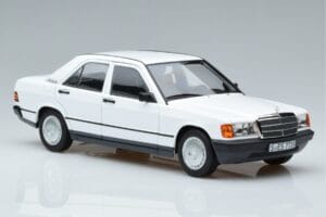 Mercedes 190 E W201 Hvid Norev 1:18 183820 Metal — billede 5 af 7