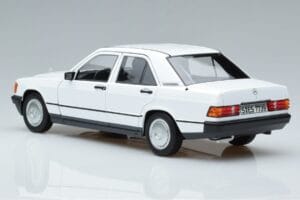 Mercedes 190 E W201 Hvid Norev 1:18 183820 Metal — billede 6 af 7
