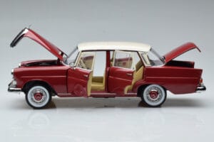 Mercedes 200 W110 Rød Norev 1:18 183706 Metal — billede 4 af 7