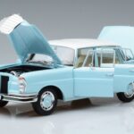 Mercedes 220 S W111 Blå Norev 1:18 183920 Metal - image 2 of 7