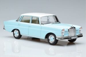Mercedes 220 S W111 Blå Norev 1:18 183920 Metal — billede 5 af 7