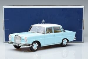 Mercedes 220 S W111 Blå Norev 1:18 183920 Metal — billede 7 af 7