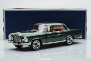 Mercedes 250 SE Coupe W111 Grøn Metallic Begrænset Udgave Norev 1:18 183764 Metal — billede 7 af 7