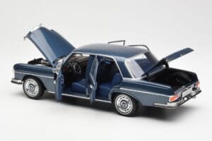 Mercedes 280 SE W108 Mørkeblå Metallic Norev 1:18 183534 Metal — billede 5 af 8