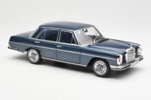 Mercedes 280 SE W108 Mørkeblå Metallic Norev 1:18 183534 Metal — billede 6 af 8