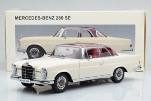 Mercedes 280 SE W108 Hvid AUTOart 1:18 76287 Metal — billede 8 af 8