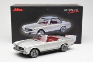 Mercedes 280 SL W113 Pagoda Sølv Schuco 1:18 450035000 Metal — billede 8 af 8