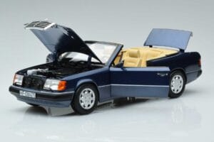 Mercedes 300 CE-24 A124 Cabriolet Nautical Blå Begrænset Udgave Norev 1:18 183879 Metal — billede 2 af 7