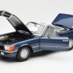 Mercedes 300 SL R107 Nautisk Blå Norev 1:18 183466 - image 2 of 8