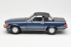 Mercedes 300 SL R107 Nautisk Blå Norev 1:18 183466 Metal — billede 4 af 8