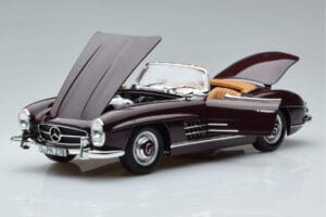 Mercedes 300 SL W198 Roadster Rød Norev 1:18 183891 Metal — billede 2 af 8