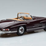 Mercedes 300 SL W198 Roadster Rød Norev 1:18 - image 3 of 8