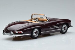 Mercedes 300 SL W198 Roadster Rød Norev 1:18 183891 Metal — billede 3 af 8