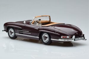 Mercedes 300 SL W198 Roadster Rød Norev 1:18 183891 Metal — billede 7 af 8