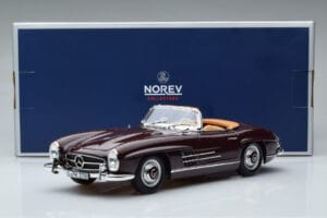Mercedes 300 SL W198 Roadster Rød Norev 1:18 183891 Metal — billede 8 af 8