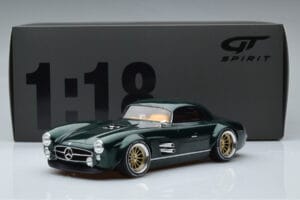 Mercedes 300 SL Speedster Hard Top By S-Klub Grøn GT Spirit 1:18 GT872 Resin — billede 6 af 6