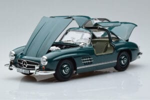 Mercedes 300 SL W198 Gullwing Grøn Norev 1:18 183851 Metal — billede 2 af 7