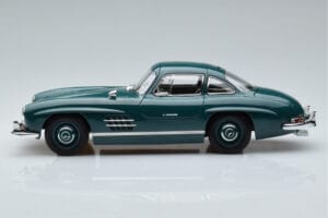 Mercedes 300 SL W198 Gullwing Grøn Norev 1:18 183851 Metal — billede 4 af 7