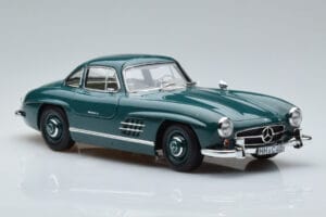 Mercedes 300 SL W198 Gullwing Grøn Norev 1:18 183851 Metal — billede 5 af 7