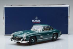 Mercedes 300 SL W198 Gullwing Grøn Norev 1:18 183851 Metal — billede 7 af 7