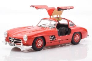 Mercedes 300 SL W198 Gullwing Rød Minichamps 1:18 110037211 Metal — billede 2 af 8