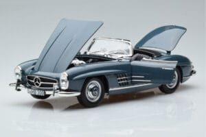 Mercedes 300 SL W198 Roadster Blå Norev 1:18 B66040668 Metal — billede 2 af 9