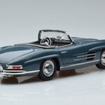 Mercedes 300 SL W198 Roadster Blå Norev 1:18 - image 3 of 9
