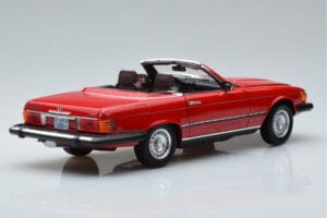Mercedes 450 SL R107 US Version Rød Norev 1:18 183729 Metal — billede 3 af 8