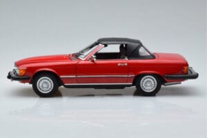 Mercedes 450 SL R107 US Version Rød Norev 1:18 183729 Metal — billede 4 af 8
