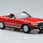 Mercedes 450 SL R107 US Version Rød Norev 1:18 - image 6 of 8
