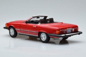 Mercedes 450 SL R107 US Version Rød Norev 1:18 183729 Metal — billede 7 af 8