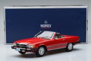 Mercedes 450 SL R107 US Version Rød Norev 1:18 183729 Metal — billede 8 af 8