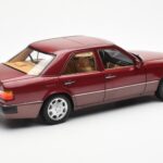 Mercedes 500E W124 Rød Metallic Forhandler Edition Norev 1:18 B66040699 - image 3 of 8