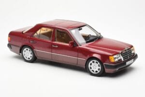 Mercedes 500E W124 Rød Metallic Forhandler Edition Norev 1:18 B66040699 Metal — billede 6 af 8