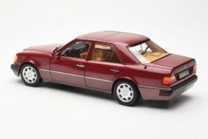 Mercedes 500E W124 Rød Metallic Forhandler Edition Norev 1:18 B66040699 Metal — billede 7 af 8