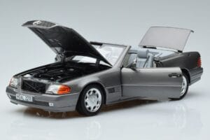 Mercedes 500 SL R129 Grå Metallic Norev 1:18 183715 Metal — billede 2 af 7