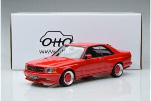 Mercedes 560 SEC W126 Widebody Rød Otto 1:18 OT995 Resin — billede 6 af 6