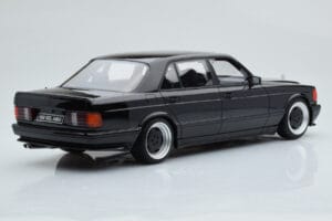Mercedes 560 SEL AMG W126 Obsidian Sort Otto 1:18 OT297 Resin — billede 2 af 6