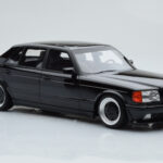 Mercedes 560 SEL AMG W126 Obsidian Sort Otto 1:18 - image 4 of 6