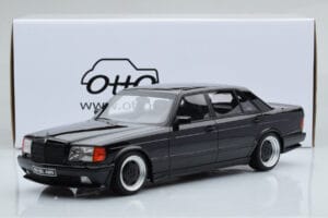 Mercedes 560 SEL AMG W126 Obsidian Sort Otto 1:18 OT297 Resin — billede 6 af 6