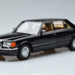 Mercedes 560 SEL W126 Sort Norev 1:18