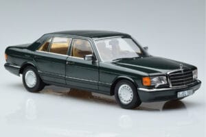Mercedes 560 SEL W126 Mørkgrøn Metallic Norev 1:18 B66040682 Metal — billede 5 af 7