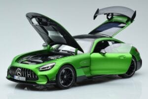 Mercedes AMG GT C190 Black Series Grøn Hell Magno Begrænset Udgave Norev 1:18 183903 Metal — billede 2 af 7