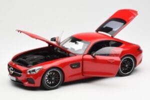 Mercedes AMG GT C190 Rød Norev 1:18 183496 Metal — billede 2 af 8
