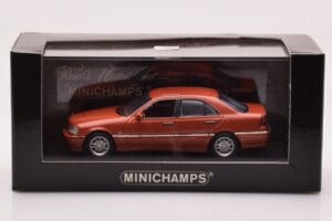 Mercedes C-Class W202 C240 Orange Metallic Minichamps 1:43 430037000 Metal — billede 4 af 4