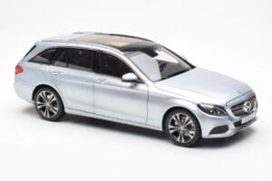 Mercedes C-Class W205 T-Model Sølv Asia Exclusive Norev 1:18 183865 Metal — billede 6 af 8